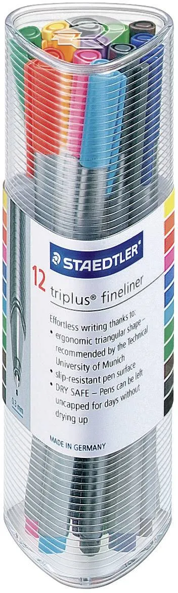 Fineliner Triplus 0,3mm ass (12)