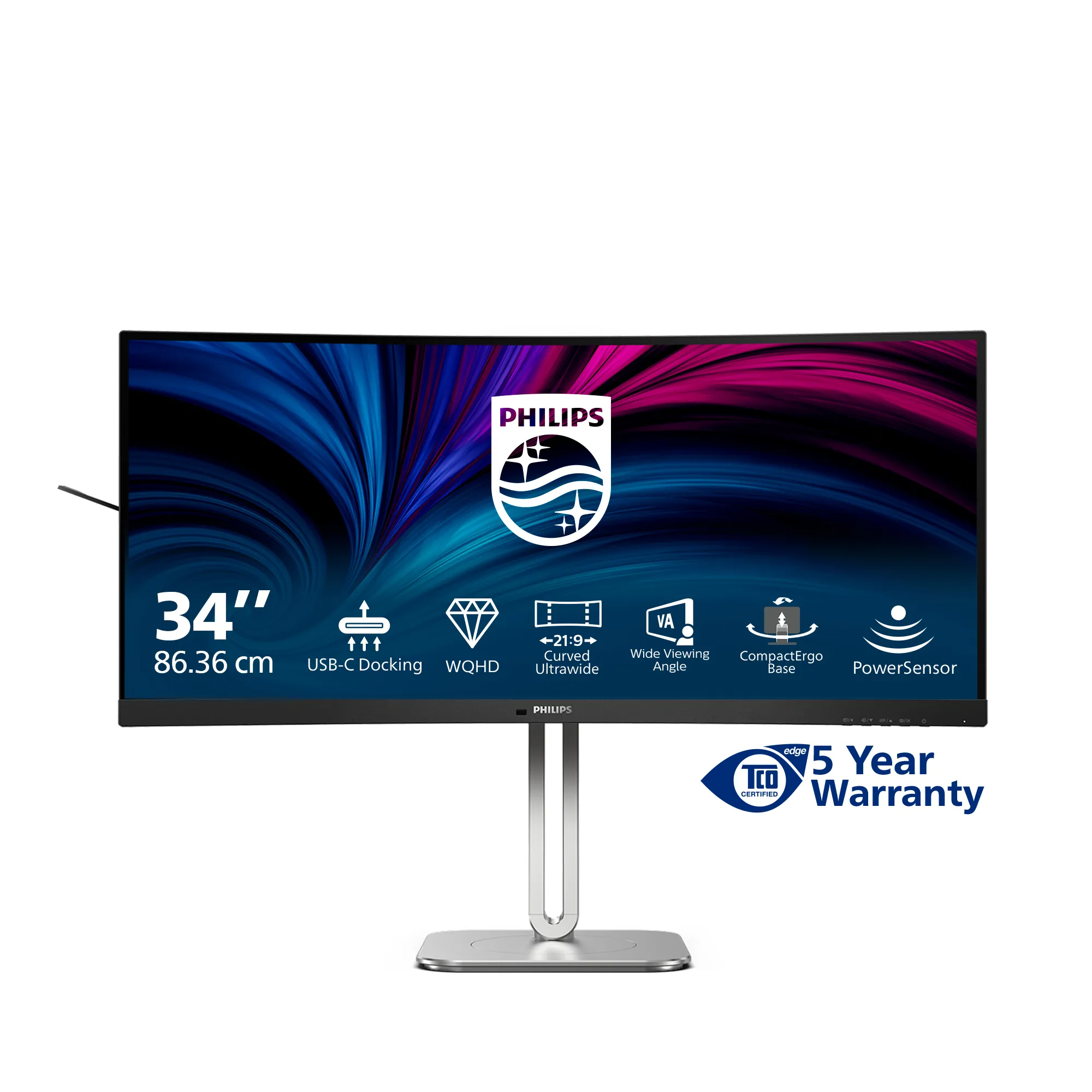 Philips 34B2U5600C 34" UWQHD, VA - curved monitor