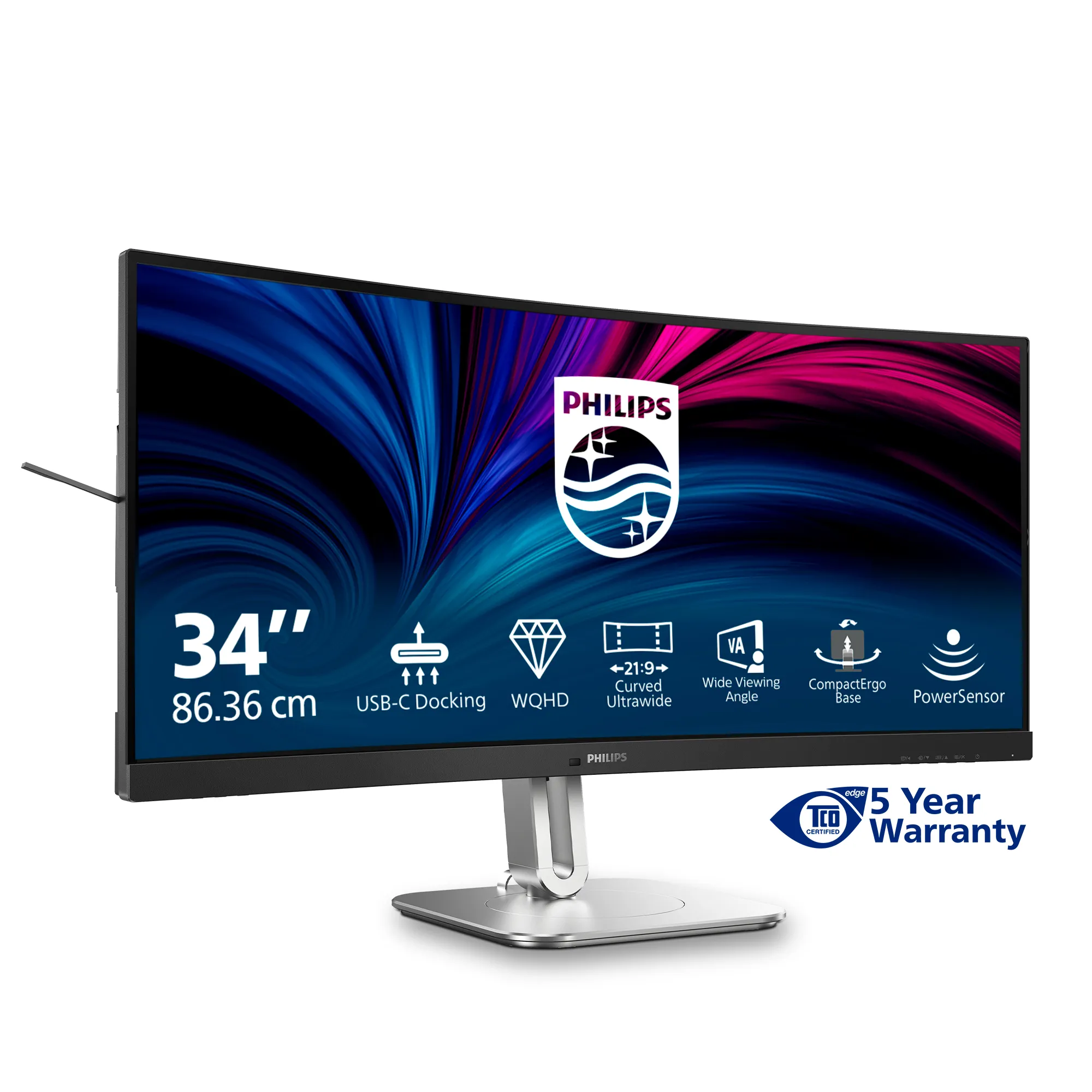 Philips 34B2U5600C 34&quot; UWQHD, VA - curved sk&auml;rm
