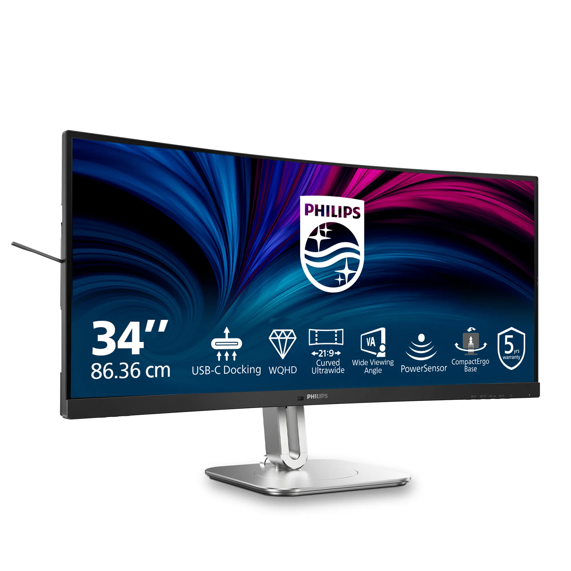 Philips 34B2U5600C 34&quot; UWQHD, VA - curved monitor