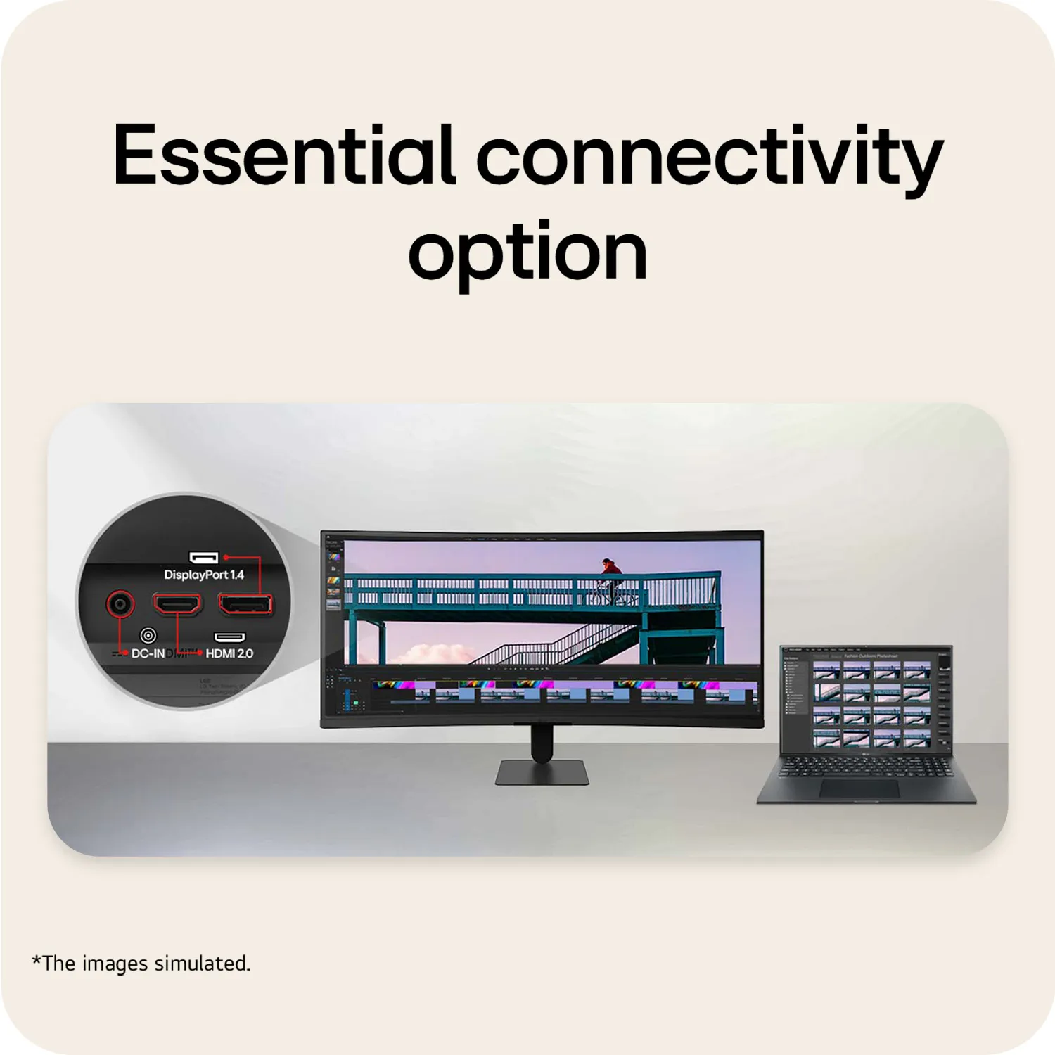 LG 34U601B-B 34" Dual WQHD, VA Curved Gaming Monitor with HDR10 and 120 Hz