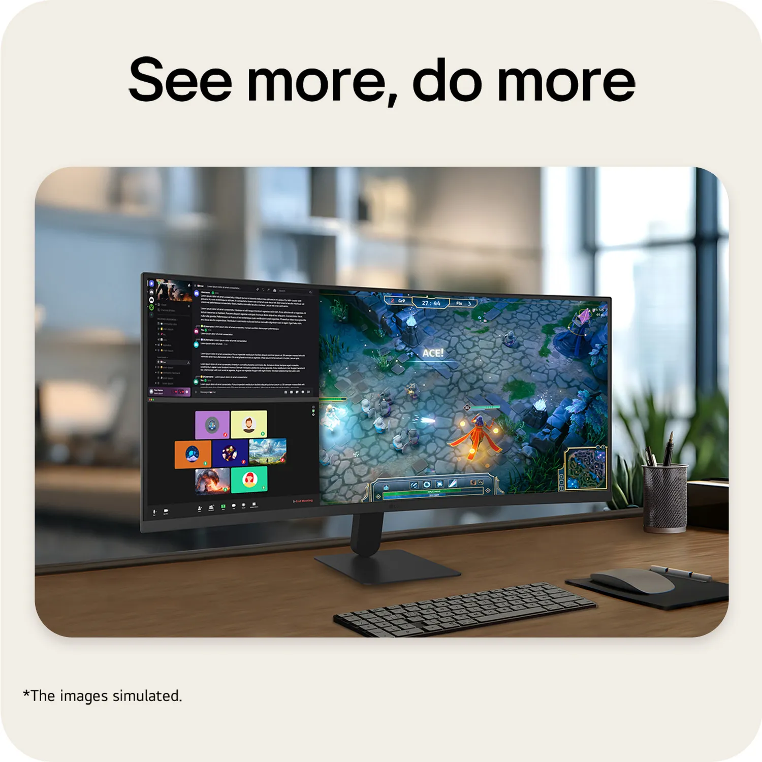 LG 34U601B-B 34" Dual WQHD, VA -kaareva pelin&auml;ytt&ouml;, HDR10 ja 120 Hz