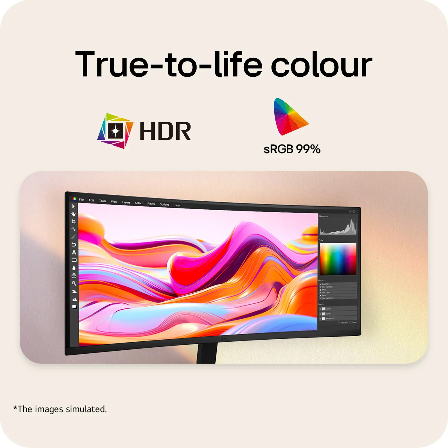 LG 34U601B-B 34" Dual WQHD, VA Curved Gaming Monitor with HDR10 and 120 Hz