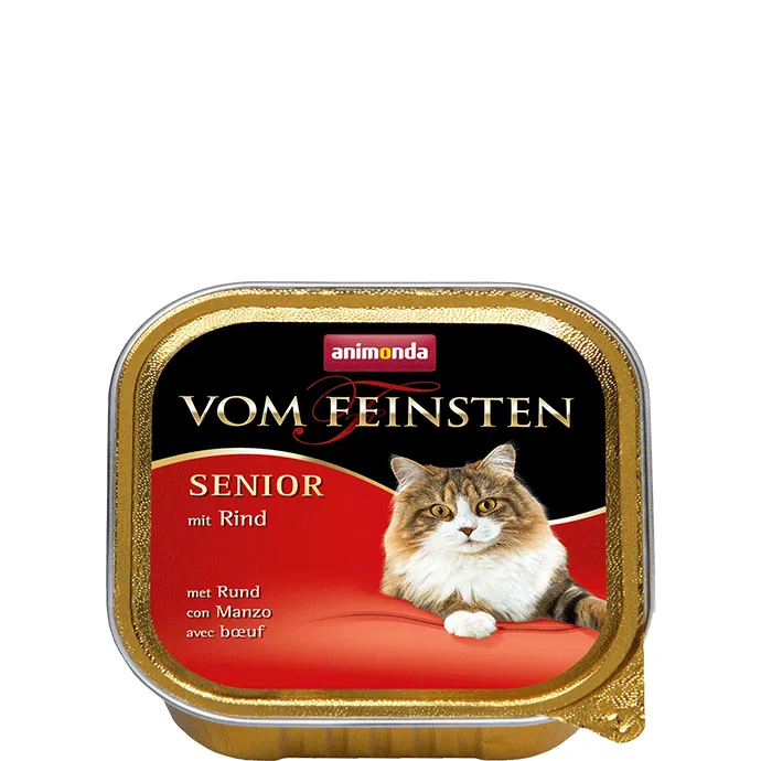 Animonda Vom Feinsten Senior with Beef, Kissan m&auml;rk&auml;ruoka, 100 g