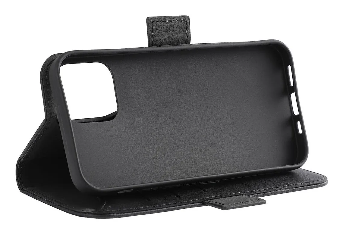 GEAR Wallet, iPhone 12 / 12 Pro - pl&aring;nboksfodral, Svart