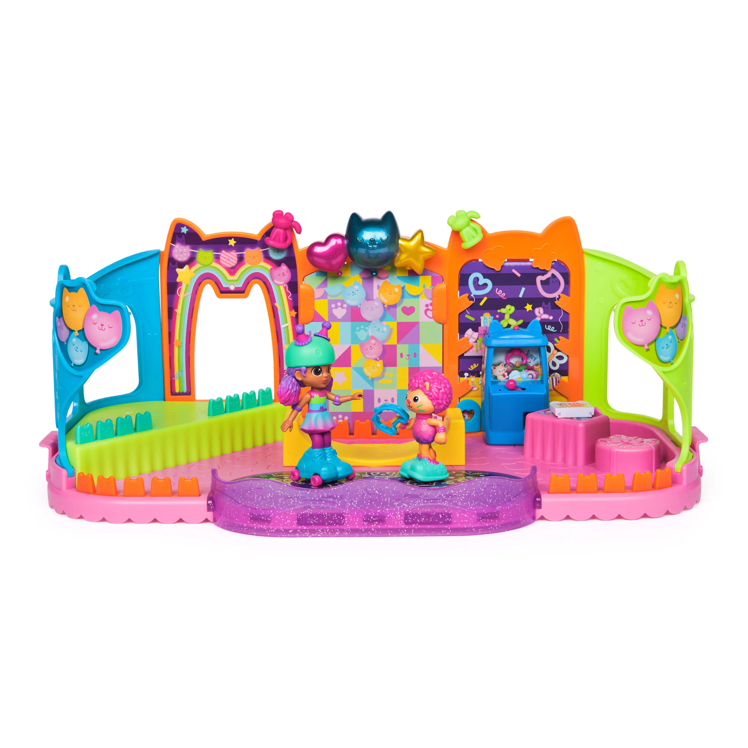 Spin Master Gabby's Dollhouse Party Room Playset - Skate Park Attic, Toy Figure