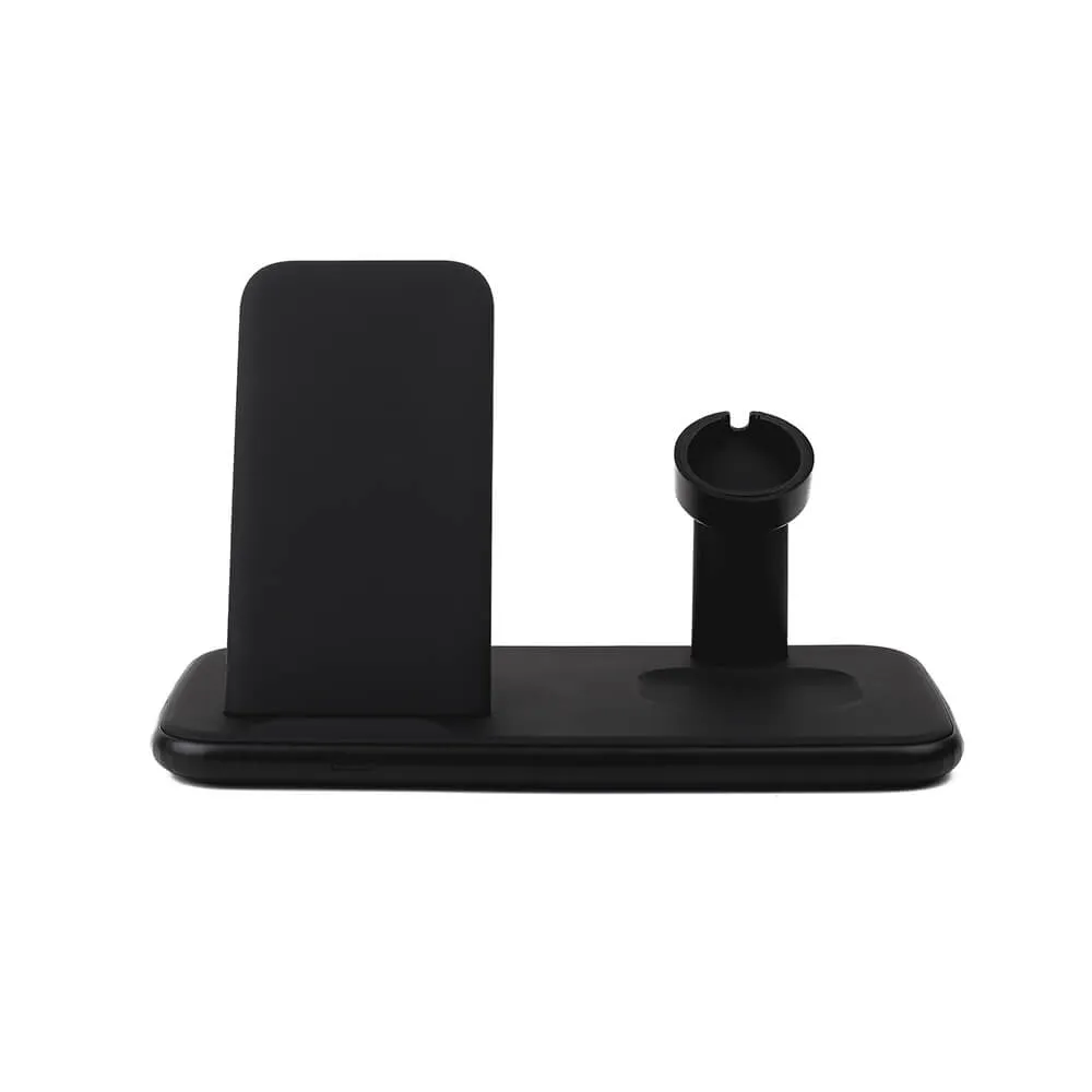 GEAR Langaton Tripple QI Laturi USB-C Ansl. 20W Musta Mobil/Watch/Airpods