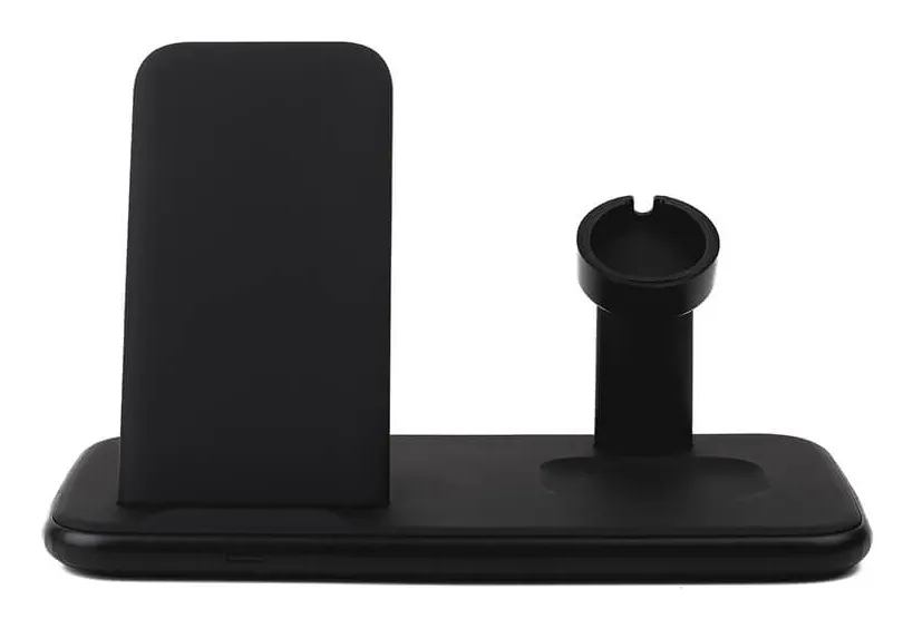 GEAR Langaton Tripple QI Laturi USB-C Ansl. 20W Musta Mobil/Watch/Airpods