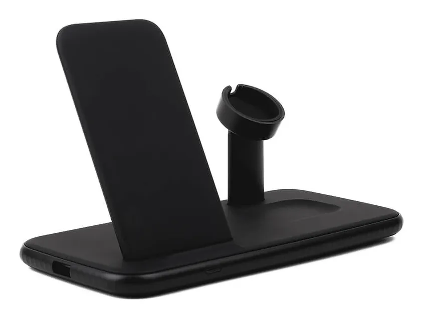 GEAR Langaton Tripple QI Laturi USB-C Ansl. 20W Musta Mobil/Watch/Airpods