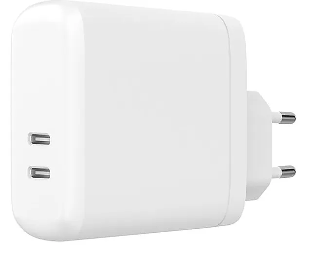 GEAR Charger 220V 2xUSB-C PD 60W White
