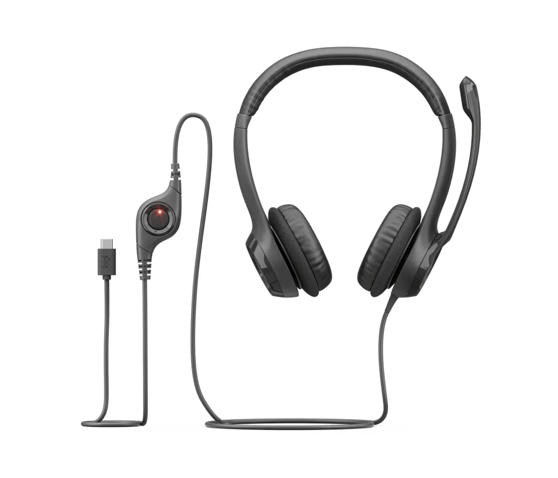 Logitech H390 USB-C -kuulokemikrofoni, musta