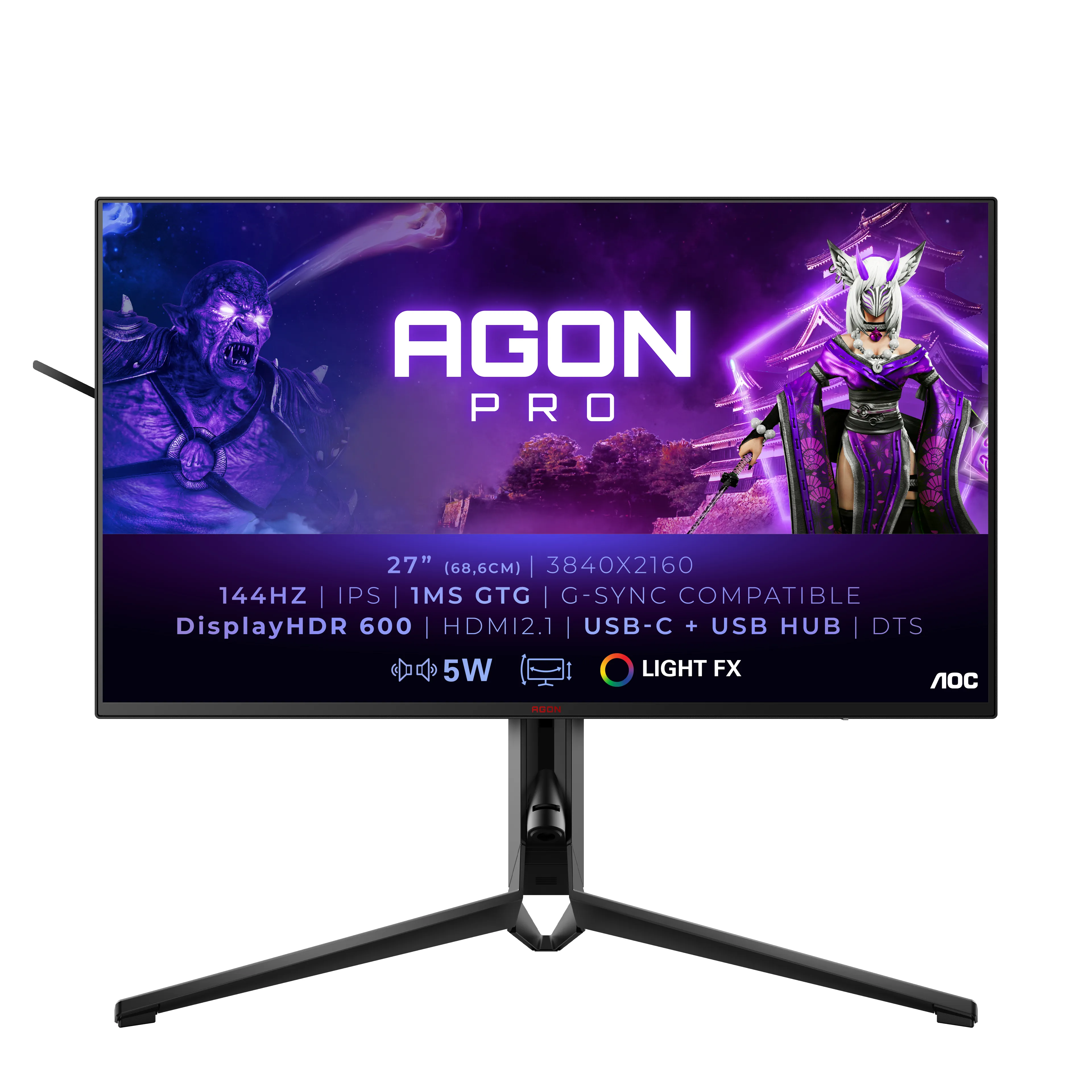 AOC 27&quot; AGON PRO AG274UXP 4K UHD, USB-C, IPS - gaming monitor