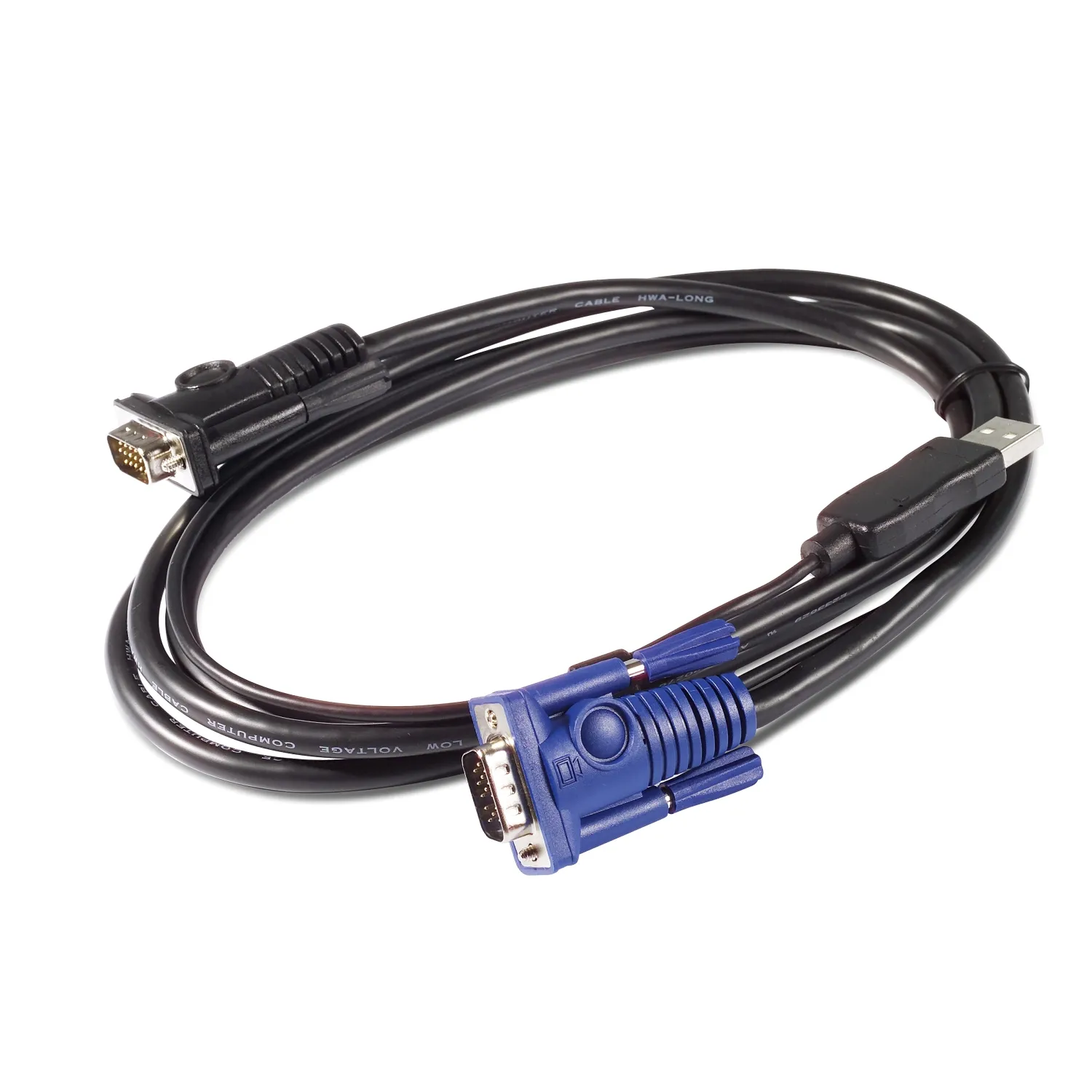 APC - Video / USB kaapeli - USB, HD-15 (uros) to HD-15 (uros) - 7.6 m malleihin APC 16 Port Multi-Platform Analog KVM, 8 Port Multi-Platform Analog KVM