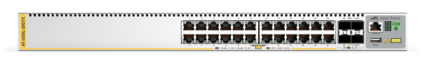 ALLIED 24-port 10/100/1000T stackable switch 4 SFP+ ports 2 fixed power supplies