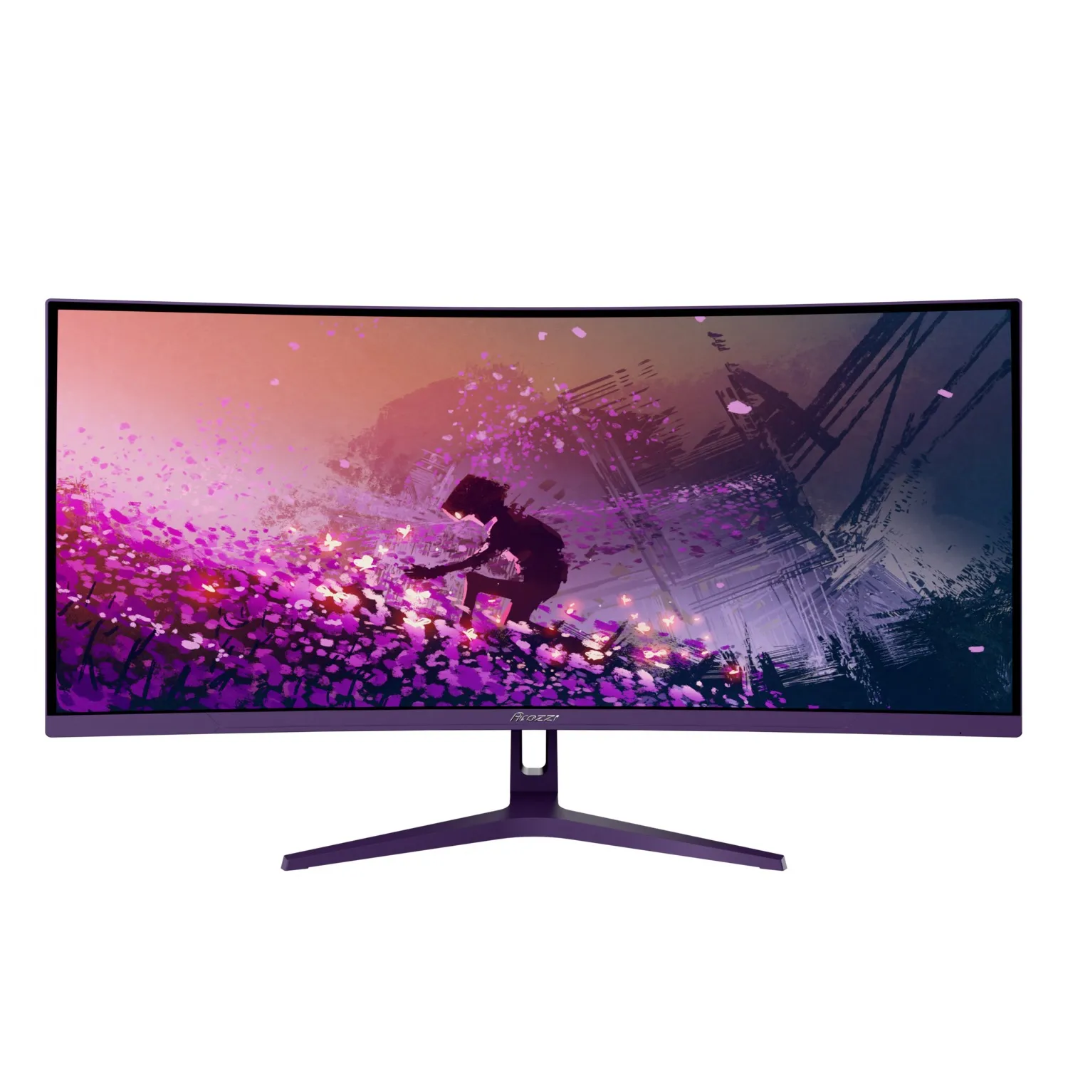 Arozzi 34&quot; Nova. QHD, 165Hz, 1ms, VA - curved spelsk&auml;rm, Lila