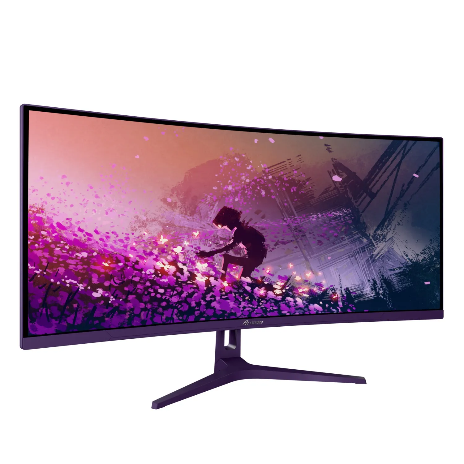 Arozzi 34&quot; Nova. QHD, 165Hz, 1ms, VA - curved spelsk&auml;rm, Lila