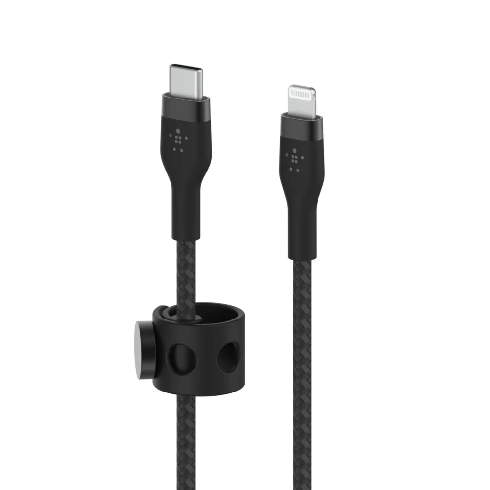 BOOST CHARGE USB-C to LTG_Braided Silicon, 3m, Black