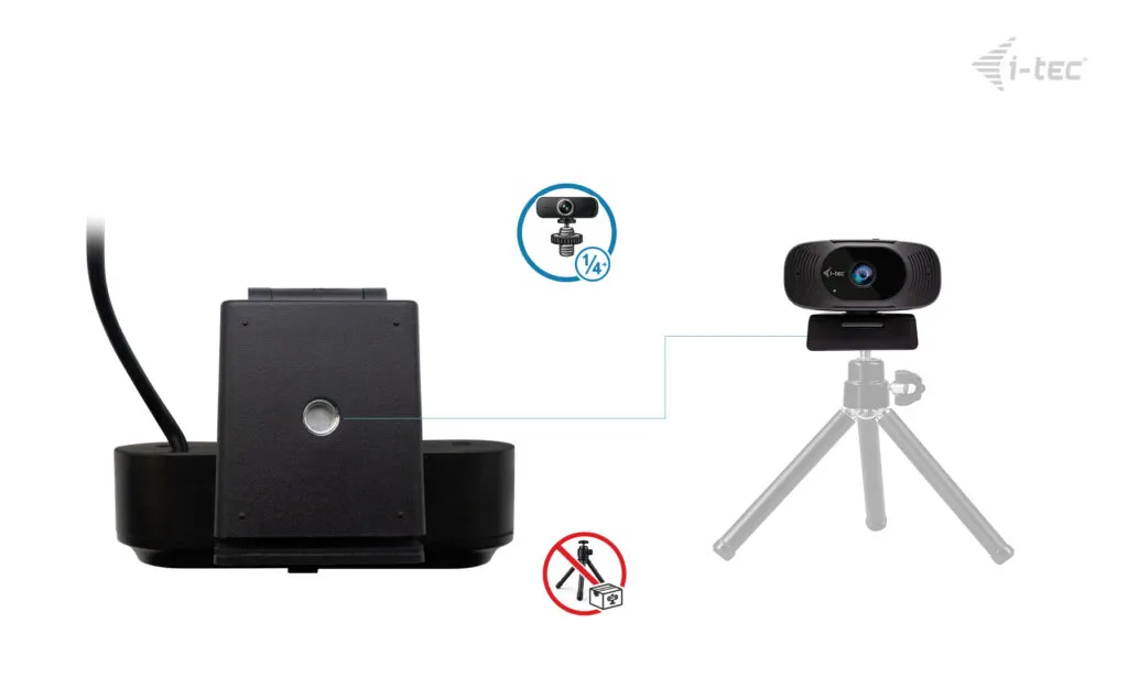 I-tec Solomon 300 4K UHD -webkamera, musta