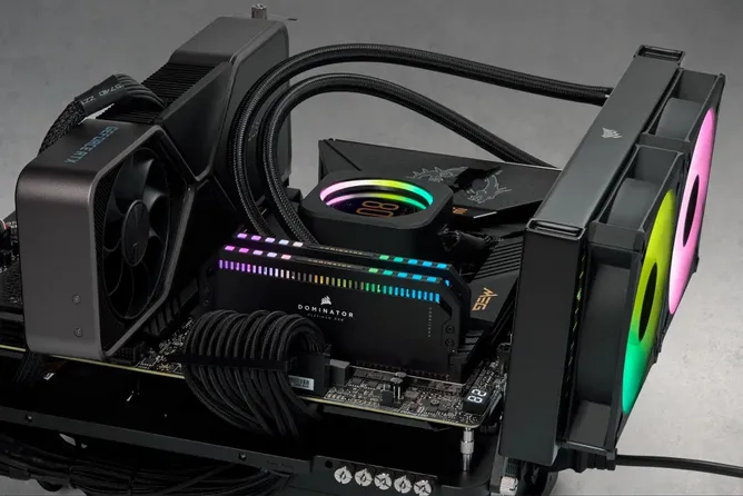 Corsair DOMINATOR PLATINUM RGB 64 Gt (2 x 32 Gt) DDR5 6000 MHz, CL30 -muisti (XMP)