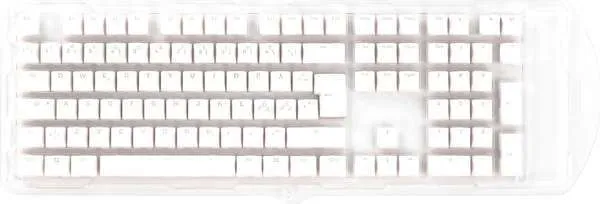 Ducky White - 115 Keycap set - Seamless Double-shot PBT - Nordic Layout