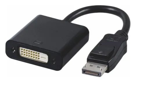 MicroConnect Adapter Displayport to DVI M-F -adapteri, Musta
