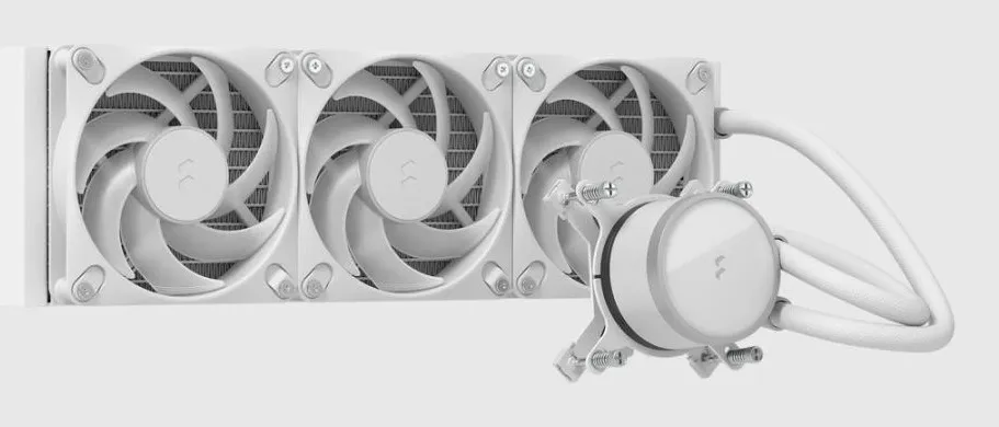Fractal Design Radius 360 ARGB -nestej&auml;&auml;hdytin, valkoinen