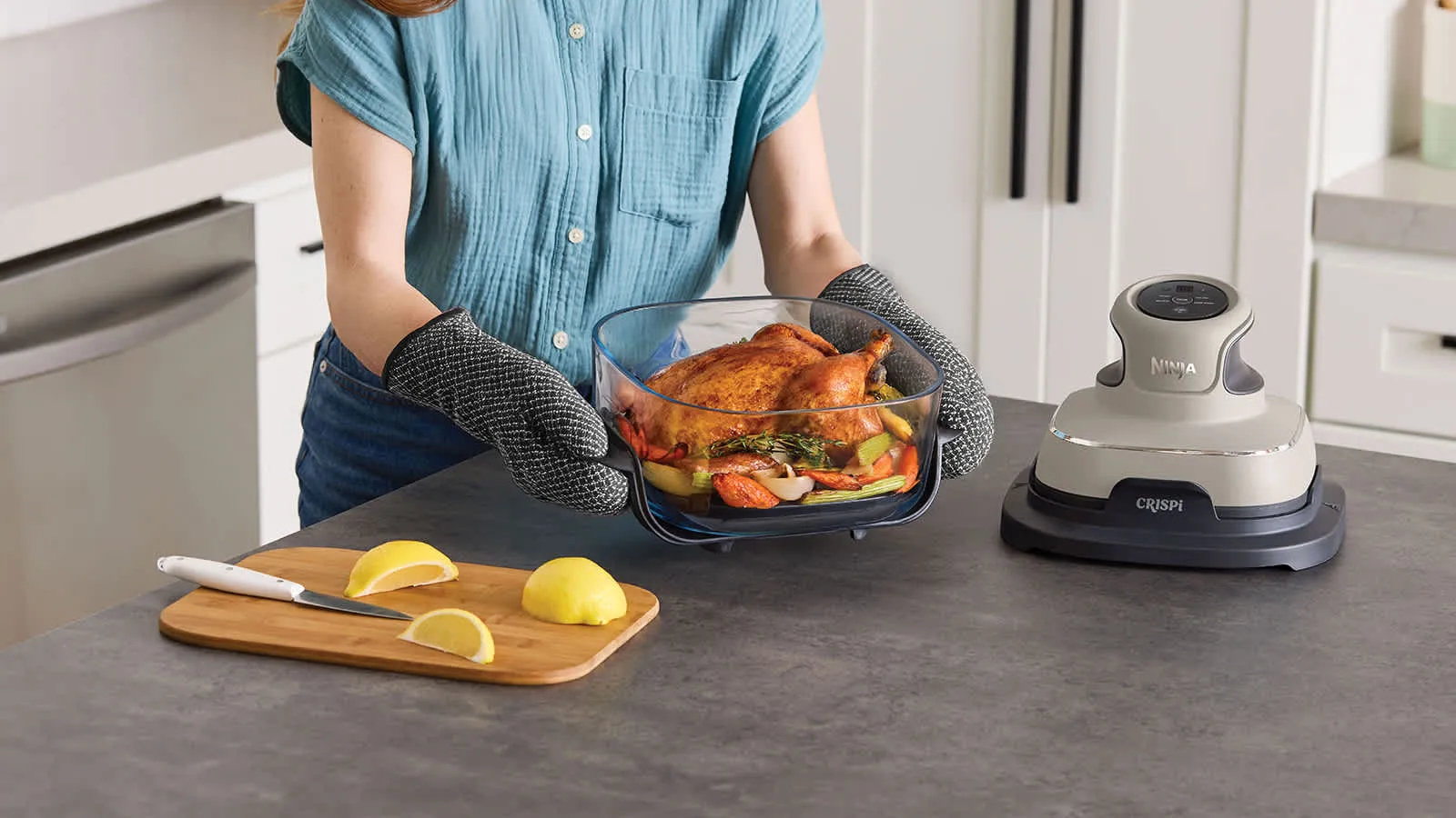 Ninja Crispi - Air Fryer, Grey