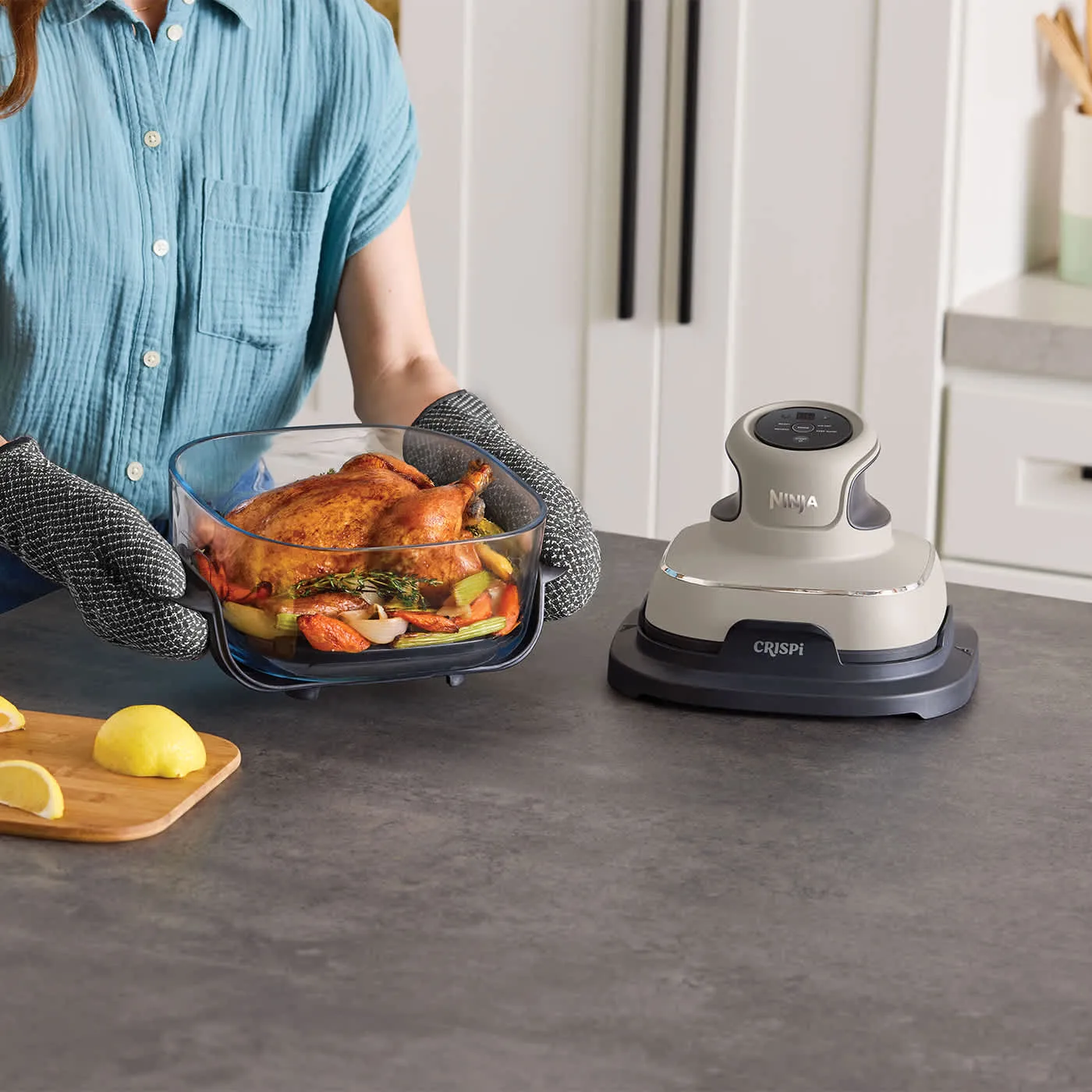 Ninja Crispi - Air Fryer, Grey