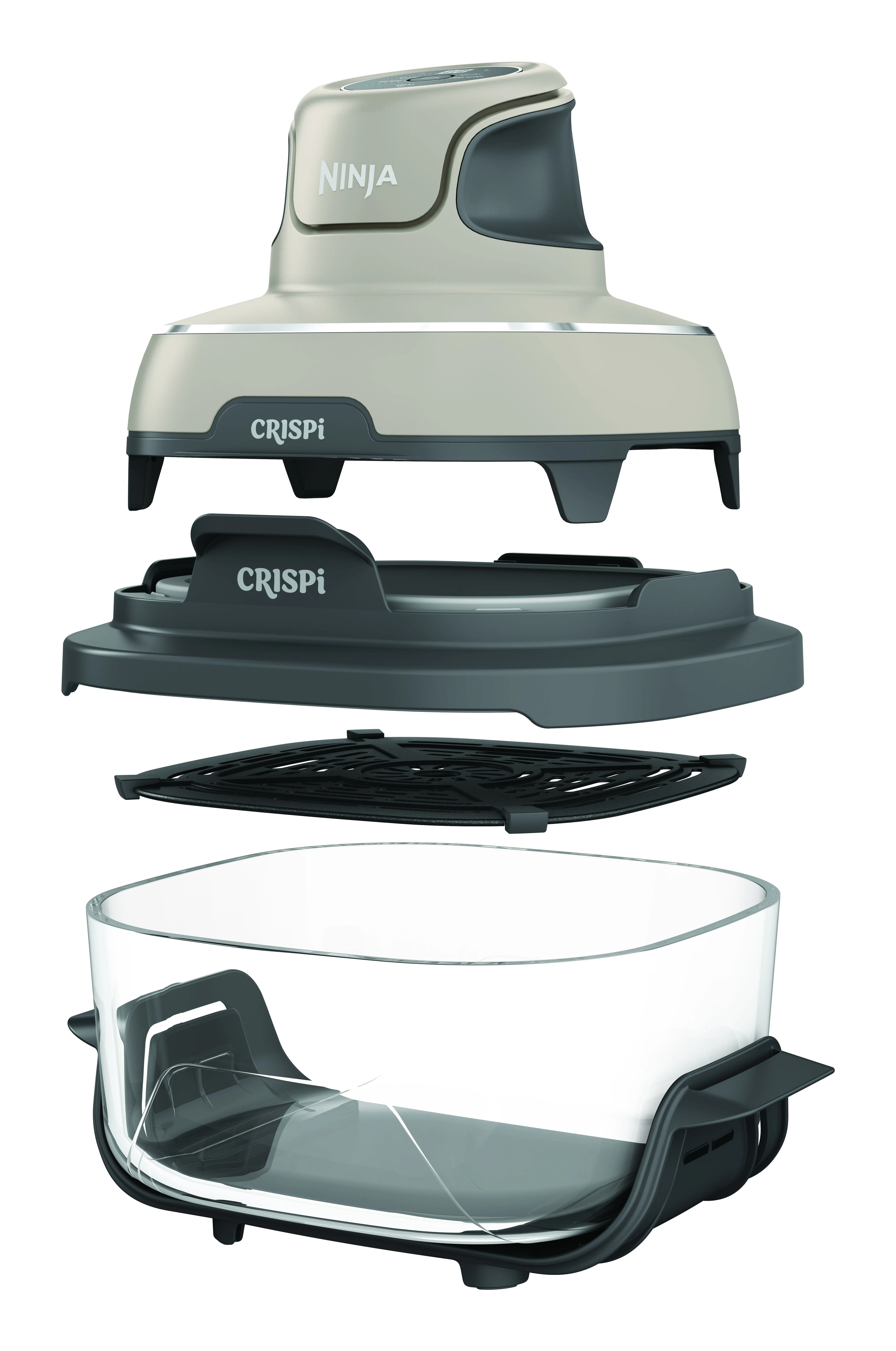 Ninja Crispi FN101EUST, 3,8 l, 1,2 kg, 1700 W, airfryer, harmaa