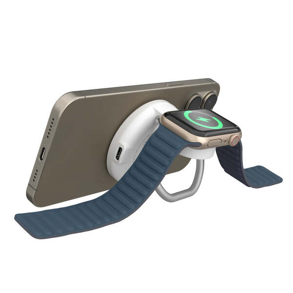 Hyper Hyperjuice QI2 2-IN-1 Magnetic Charging Stand White