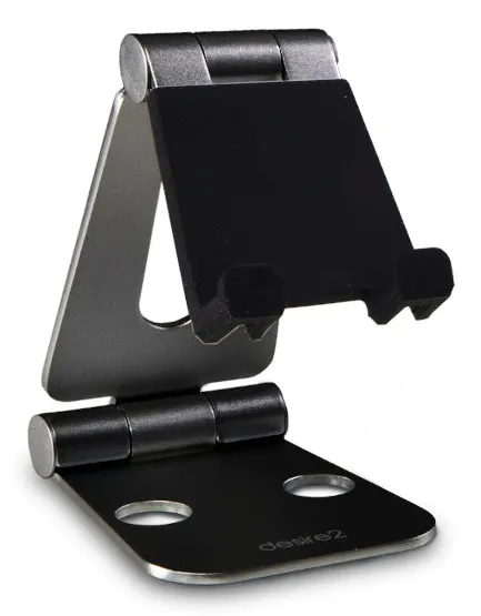 DESIRE2 View Desk Stand Silver Adjustable Tablets and Smartphones