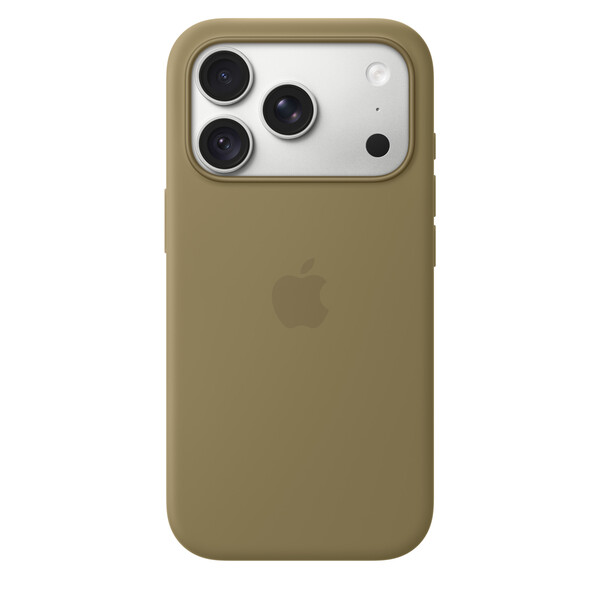 Apple iPhone 18 Pro -silikonikuori MagSafella, oliivinvihre&auml;