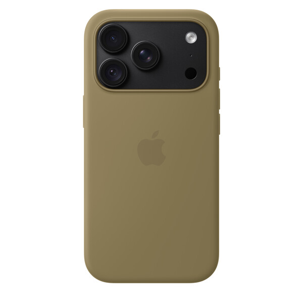 Apple iPhone 18 Pro -silikonikuori MagSafella, oliivinvihre&auml;