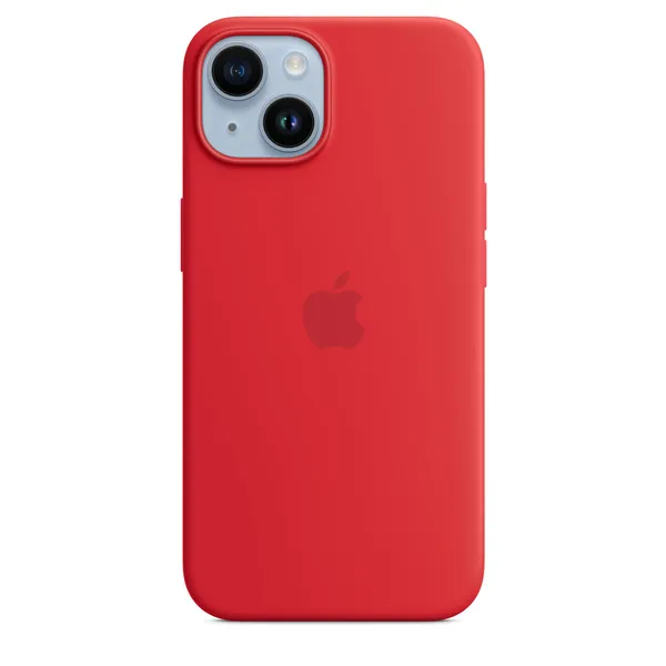 Apple iPhone 14, MagSafe - silicone case, (PRODUCT)RED