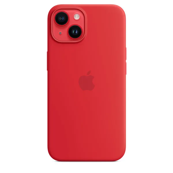 Apple iPhone 14, MagSafe - silicone case, (PRODUCT)RED