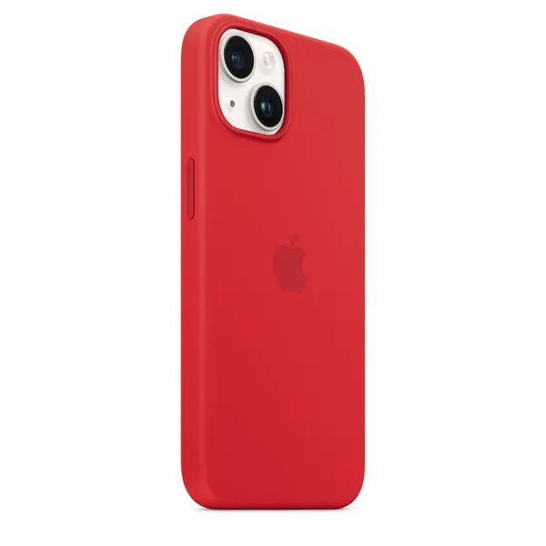Apple iPhone 14, MagSafe - silicone case, (PRODUCT)RED