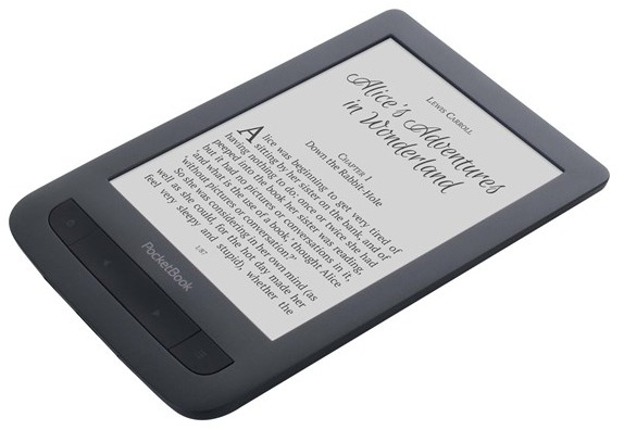 PocketBook 625, Basic Touch 2 - E-Book, musta with cover