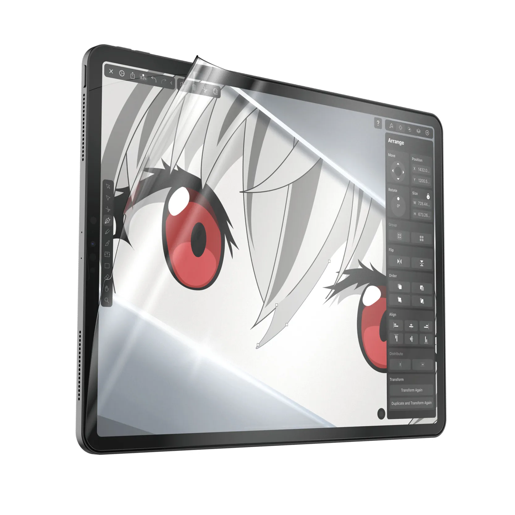 PANZERGLASS IPAD PRO 12.9" (GRAPHICPAPER AB)