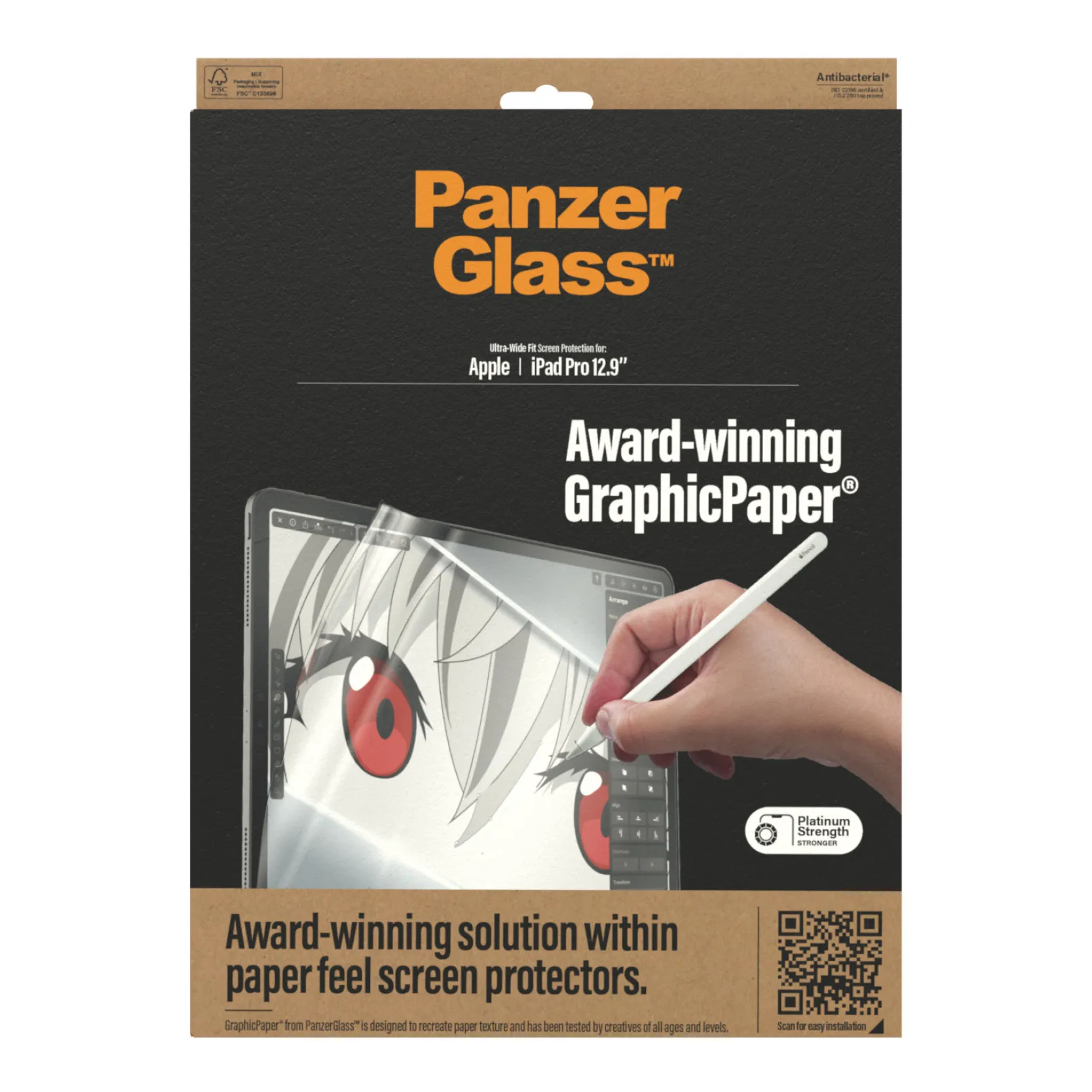 PANZERGLASS IPAD PRO 12.9" (GRAPHICPAPER AB)