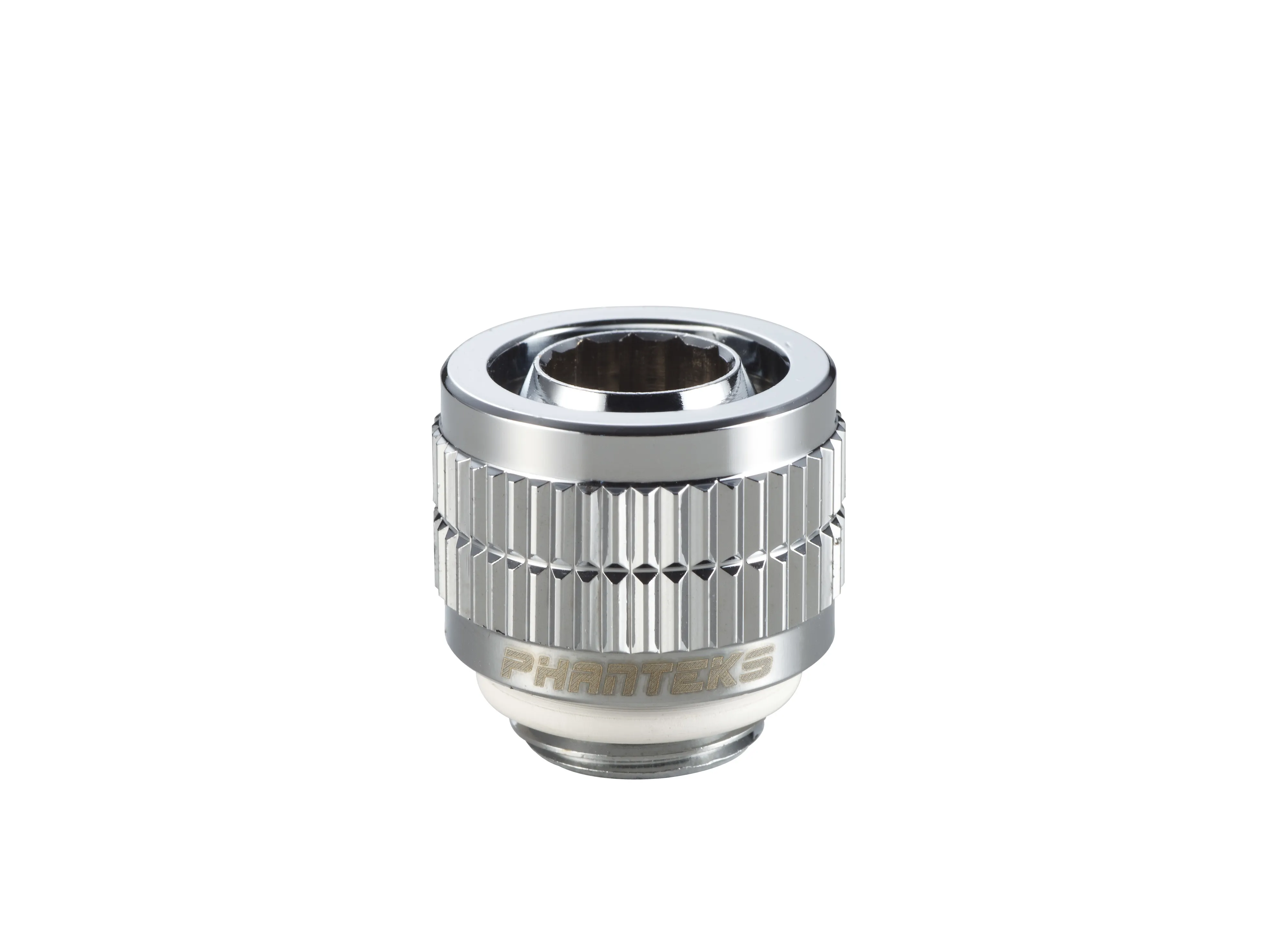 Phanteks 13/10mm Soft Tube Fitting (1/2'' - 3/8''). G1/4 - Chrome
