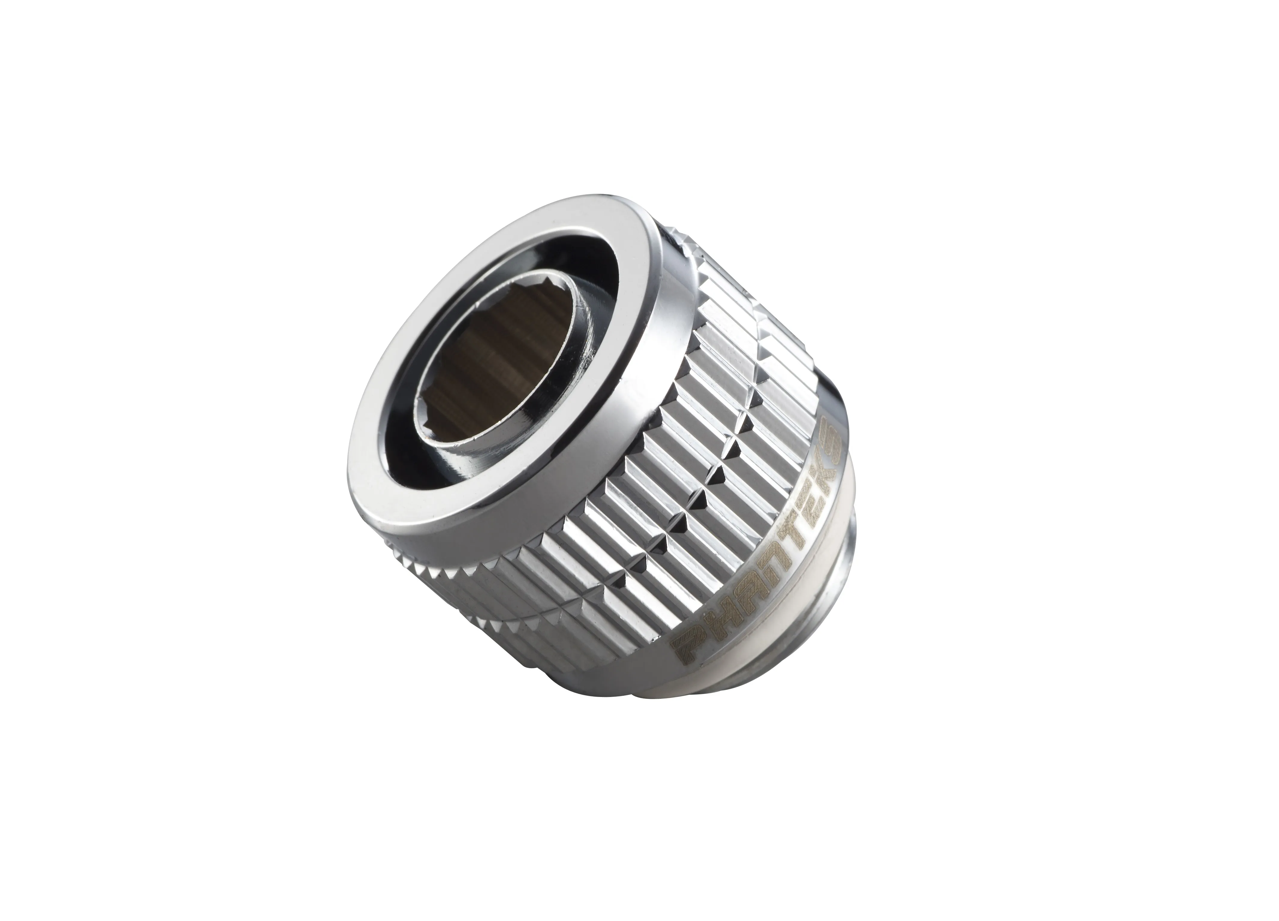Phanteks 13/10mm Soft Tube Fitting (1/2'' - 3/8''). G1/4 - Chrome