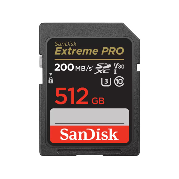 SanDisk Extreme PRO 512GB SDXC UHS-II V90 card