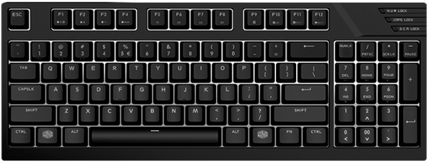 COOLER MASTER MasterKeys Pro M CHerry MX Brown Backlit Mechanical Gaming Keyboard