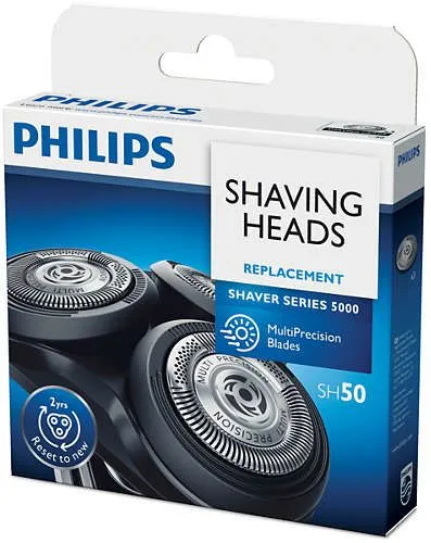 Philips SH50/50 -vaihtoter&auml;t, kromi