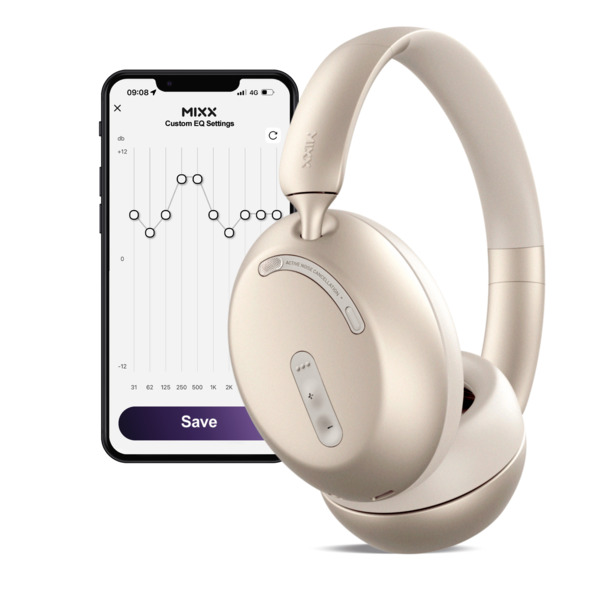 MIXX StreamQ D3 ANC tr&aring;dl&ouml;sa over-ear h&ouml;rlurar, sand