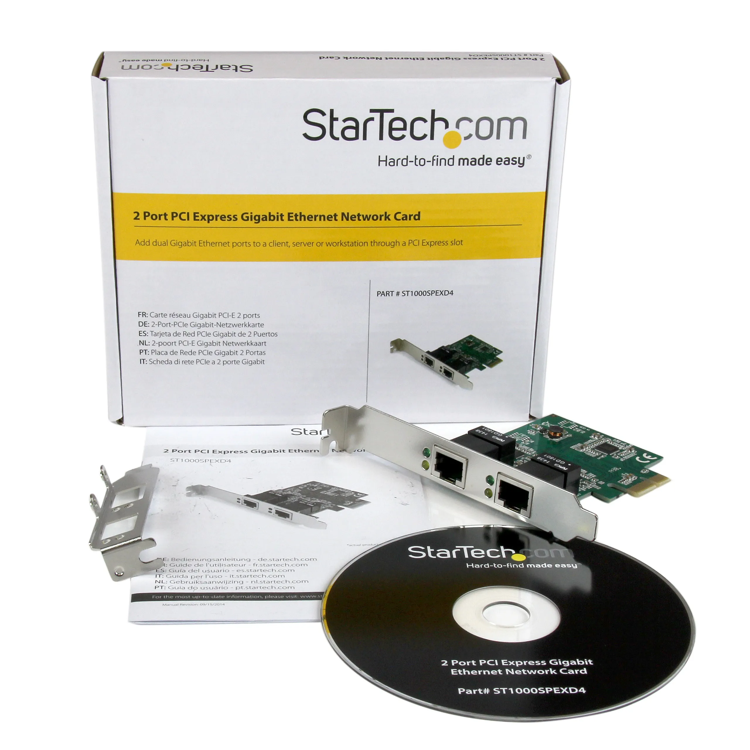 STARTECH.COM ST1000SPEXD4 2 Port PCIe Gigabit Network Card