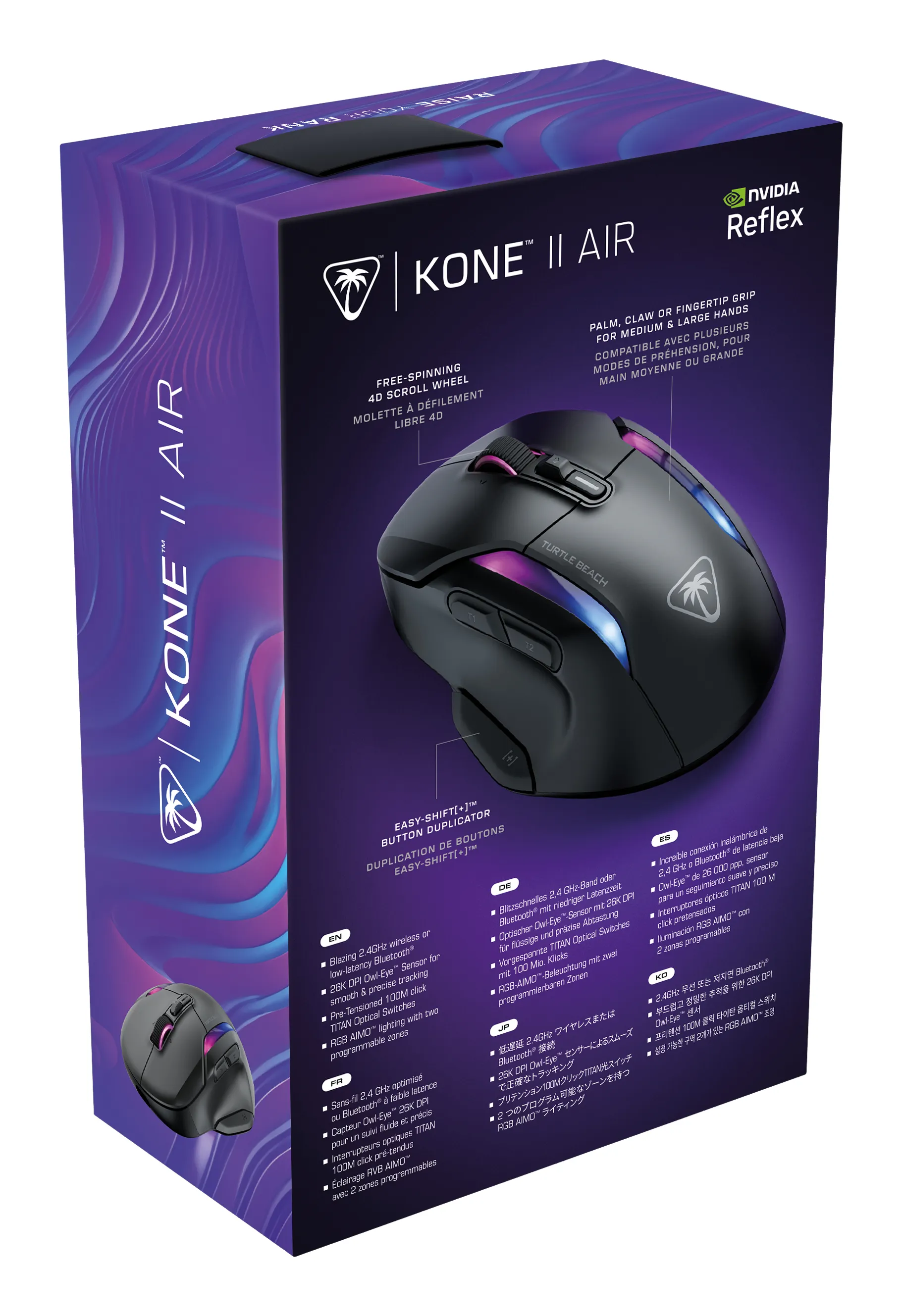 Turtle Beach Kone II Air - wireless gaming mouse, black
