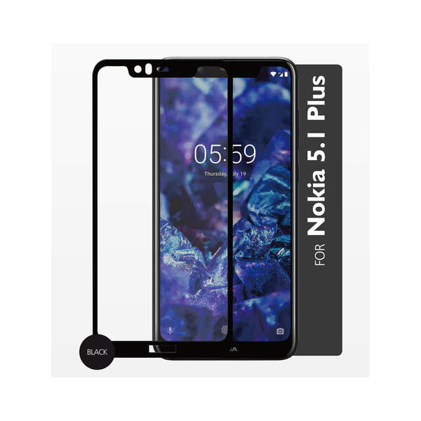 GEAR Panssarilasi 2,5D Full Cover Nokia 5.1 Plus