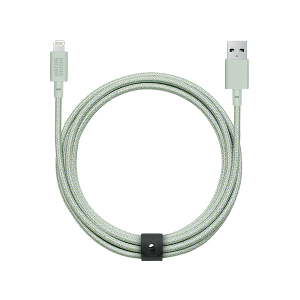 Native Union Belt Cable USB-A - Lightning -kaapeli, 3m, Vihre&auml;