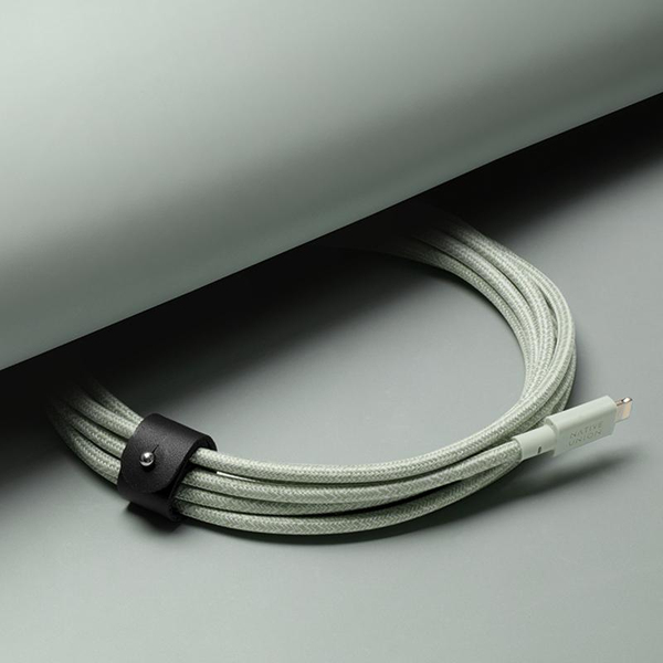 Native Union Belt Cable USB-A - Lightning -kaapeli, 3m, Vihre&auml;